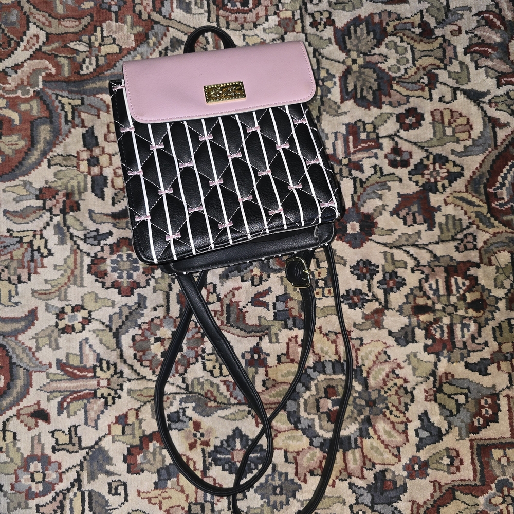 Betsey Johnson Stacy Quilted Mini Backpack